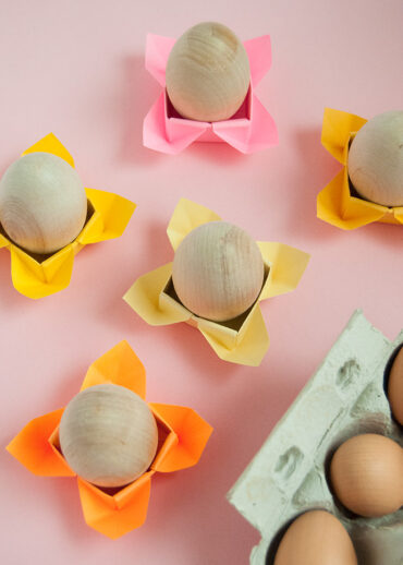 Origami Easter Egg Cups