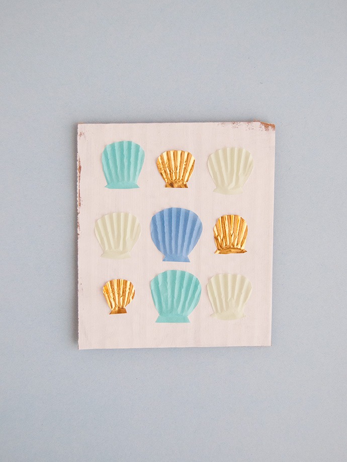 Cupcake Liner Sea Shell Art