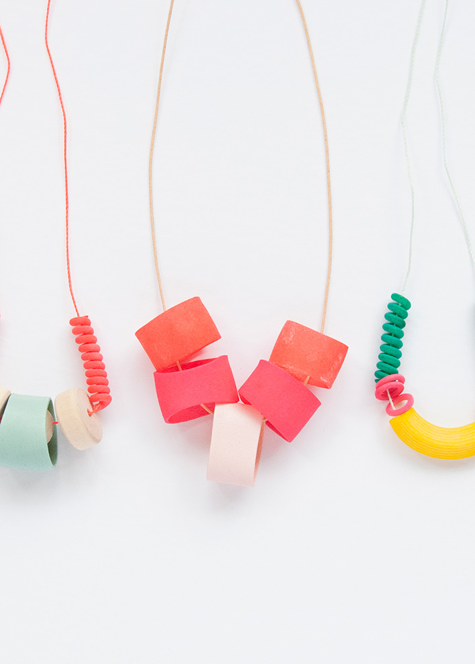 Modern Macaroni Necklaces