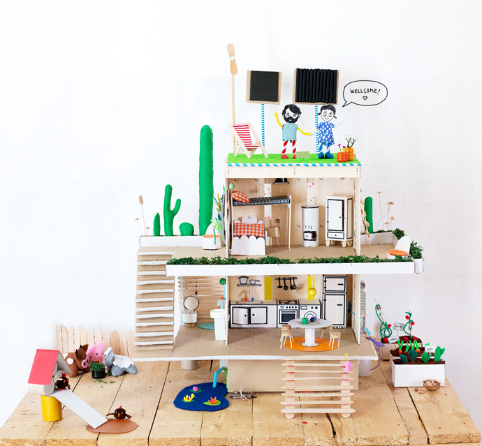 How to Make an Eco Dollhouse for Earth Day
