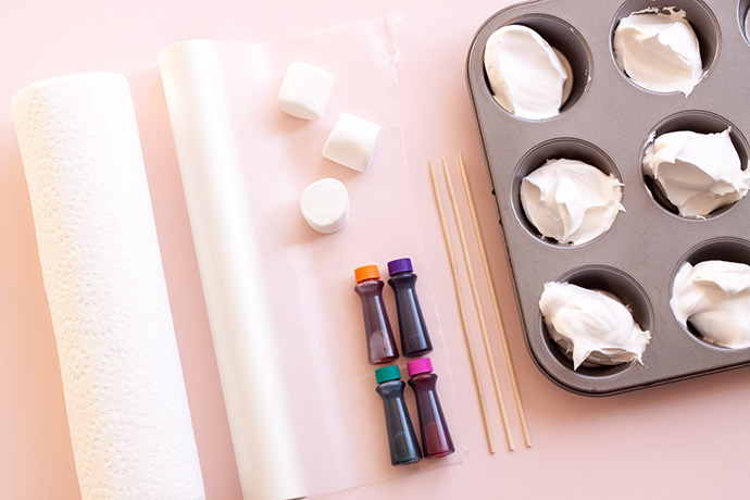 DIY Marbled Store-Bought Marshmallows