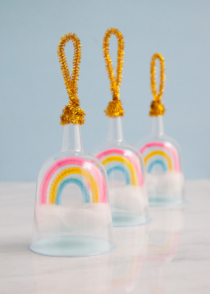 Rainbow Snow Globe Charms