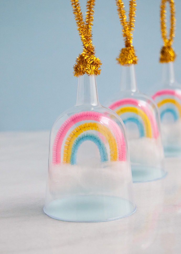 Rainbow Snow Globe Charms