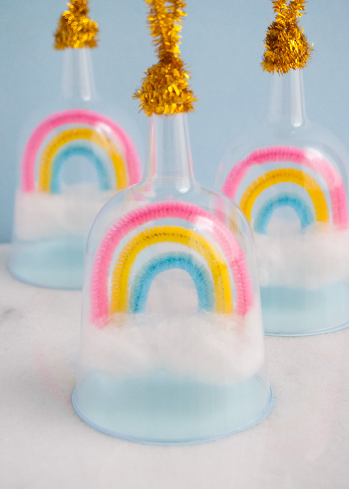 Rainbow Snow Globe Charms