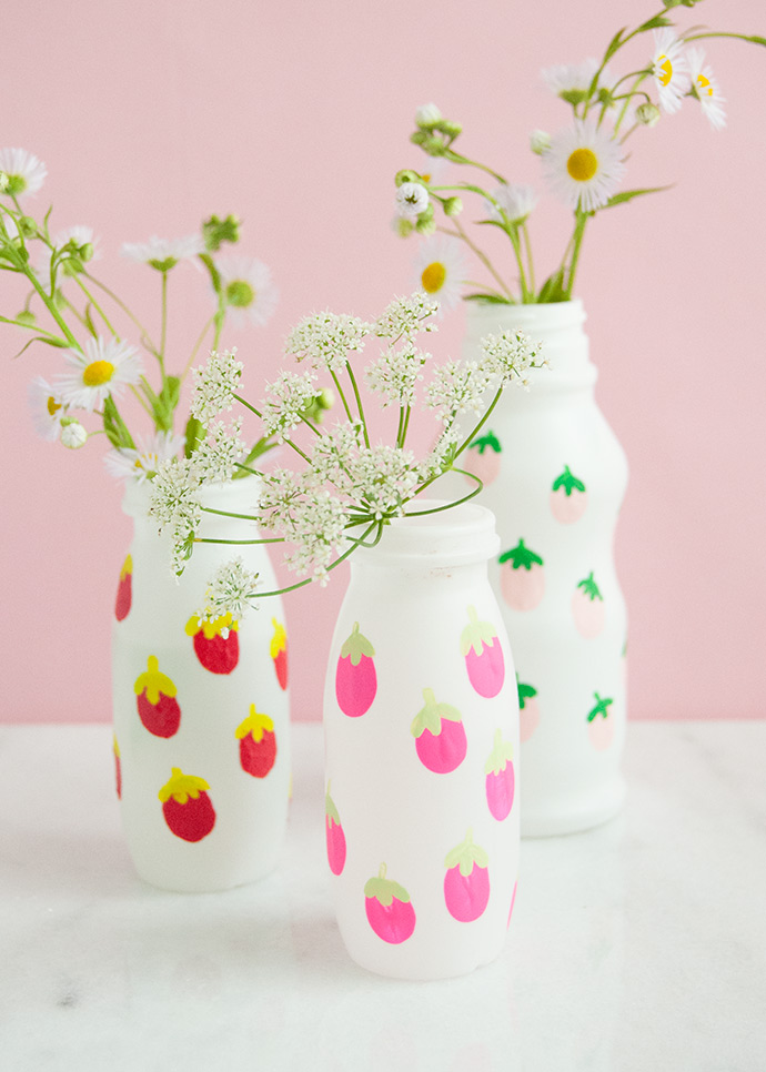 Upcycled Fingerprint Art Vases