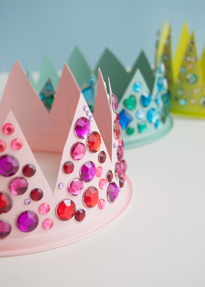 Upcycled Plastic Tub Crowns