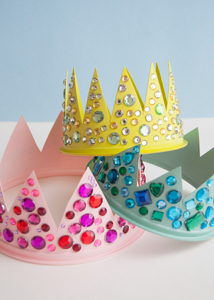 Upcycled Plastic Tub Crowns
