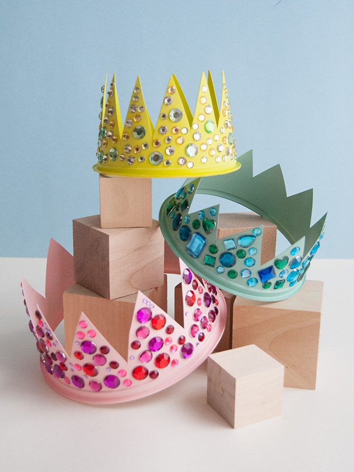 Upcycled Plastic Tub Crowns