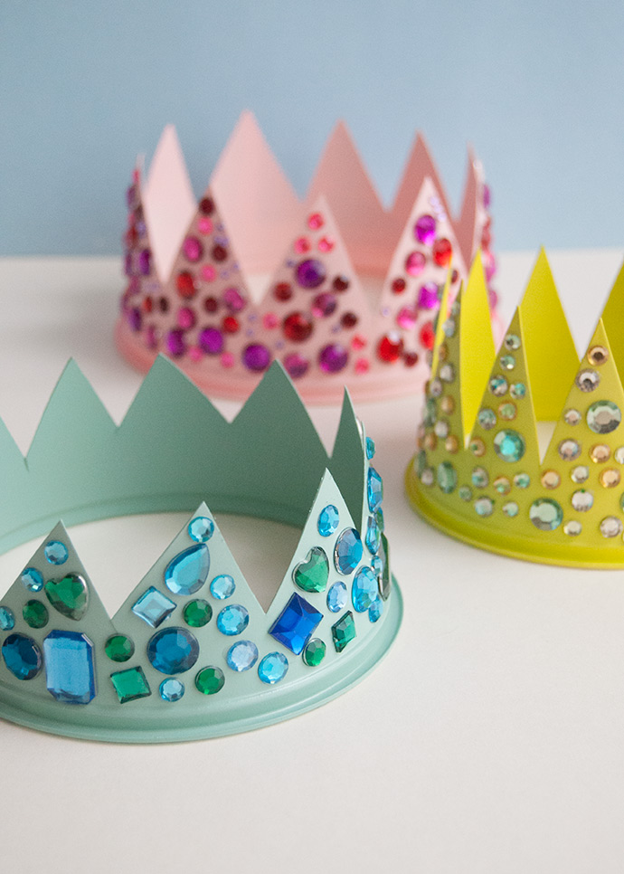 Upcycled Plastic Tub Crowns