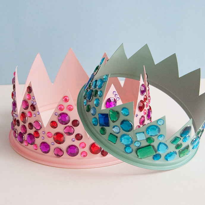 Upcycled Plastic Tub Crowns