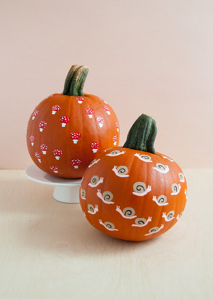 Nature-Inspired Fingerprint Art Pumpkins