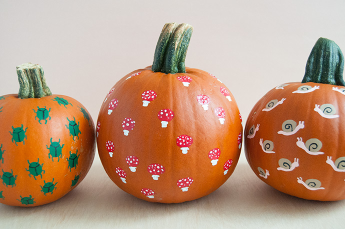 Nature-Inspired Fingerprint Art Pumpkins