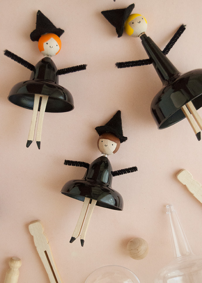 Halloween Clothespin Dolls