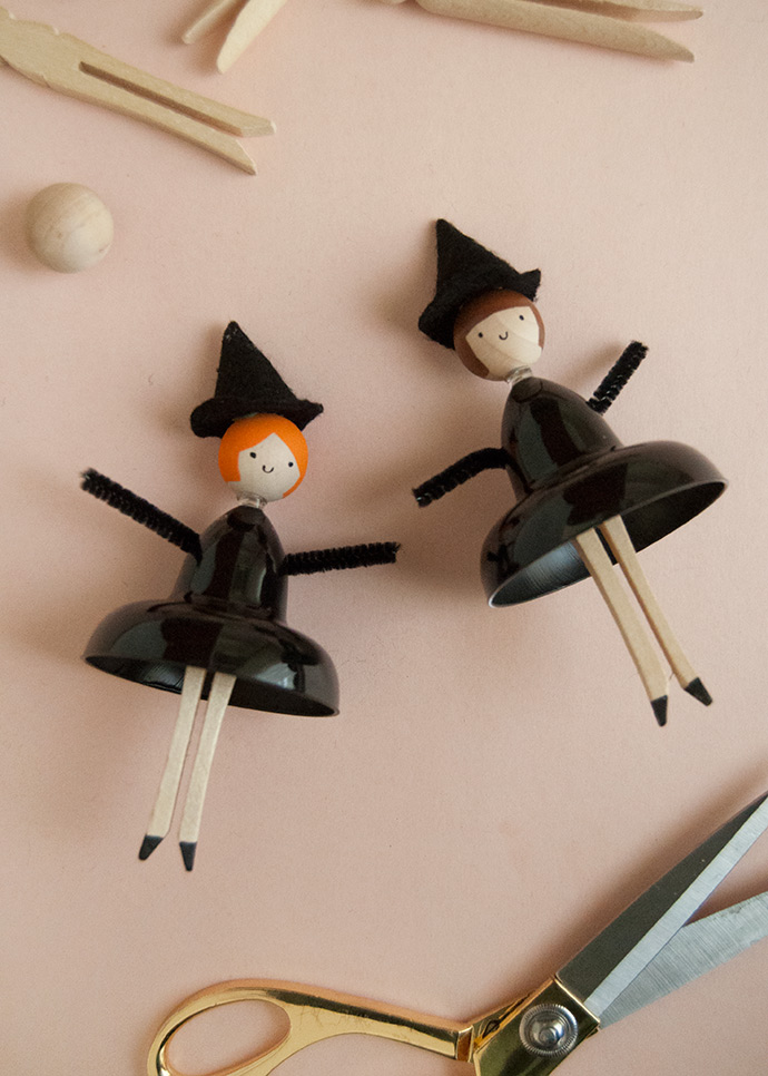 Halloween Clothespin Dolls