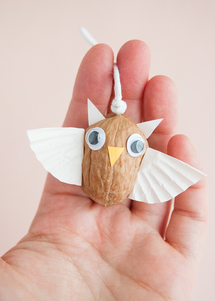 Walnut Owl Ornaments