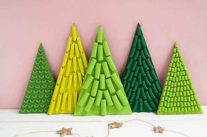 Pasta Christmas Trees