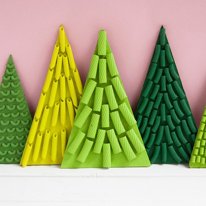 Pasta Christmas Trees