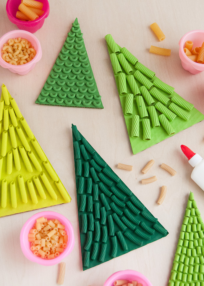 Pasta Christmas Trees