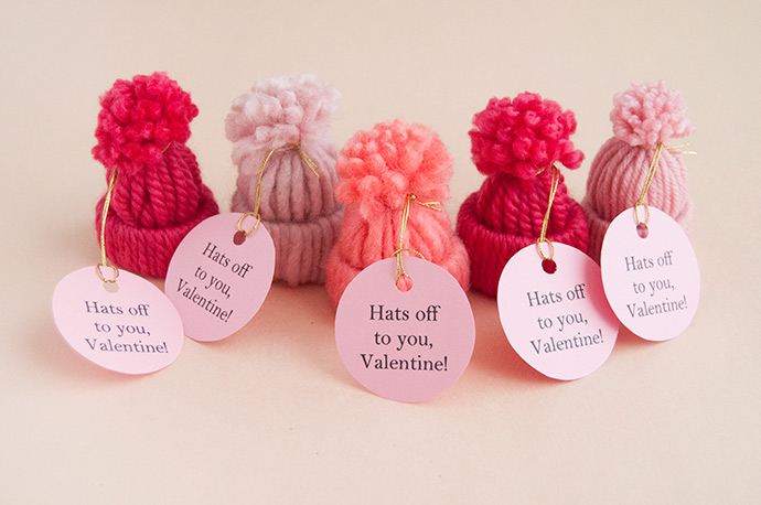 Yarn Hat Valentines