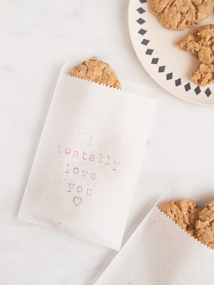 Oatmeal Cookie Valentines