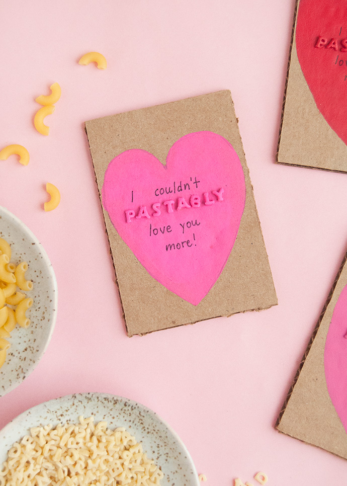 Pasta Art Valentines