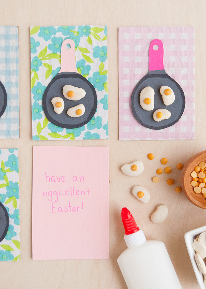 Bean Art Easter Cards