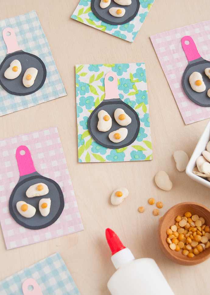 Bean Art Easter Cards