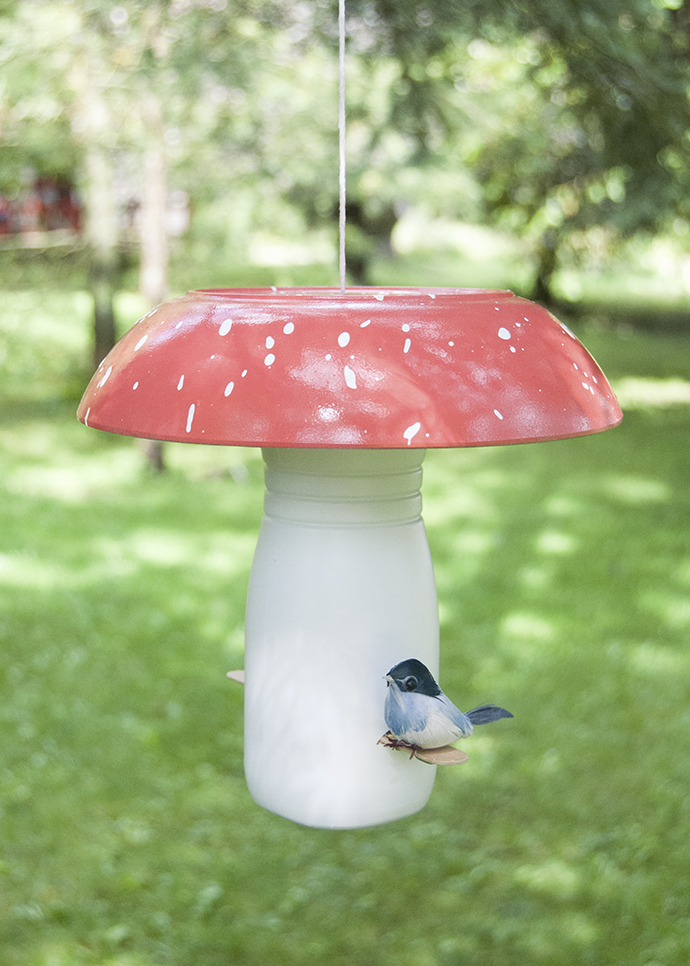 Mushroom Bird Feeder